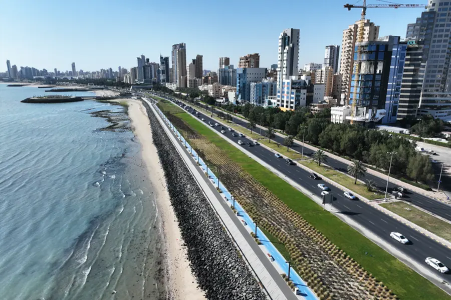 As part of a wider 9.7 km development, the second phase spans 5 km, starting from Green Island to the Yacht Club in Salmiya. Image Courtesy: SSH