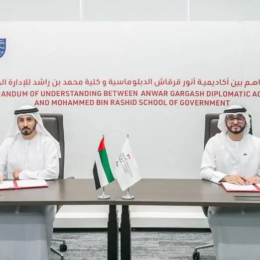 Mohammed Bin Rashid School of Government and Anwar Gargash Diplomatic Academy sign MoU