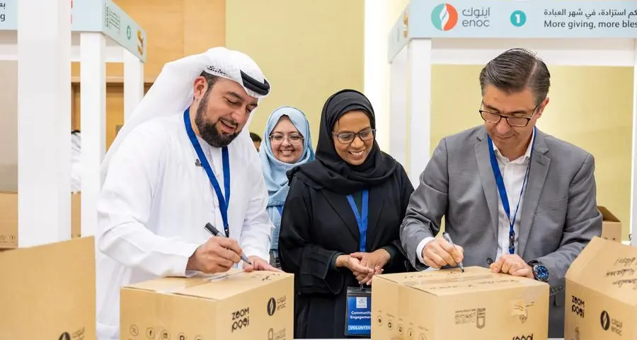 ENOC distributes essential grocery boxes to families in need ahead of Ramadan