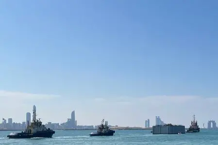 NMDC Group and Etermar have successfully completed the construction of 600 linear meters berth using caissons for the first time in the United Arab Emirates. Image Courtesy: NMDC Group