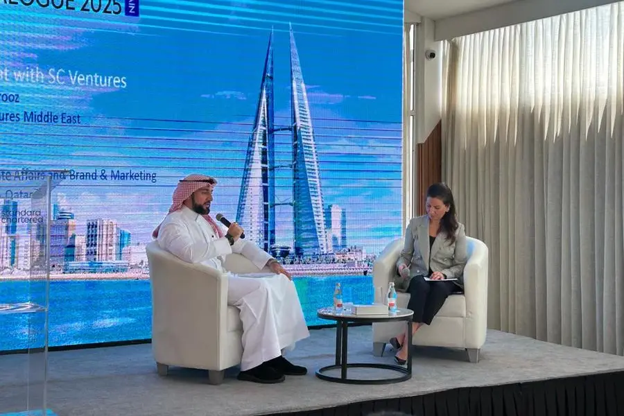 Carla Slim (right), MENAP Economist at Standard Chartered, at Standard Chartered\\u2019s Investment Dialogue. Image Courtesy: Standard Chartered