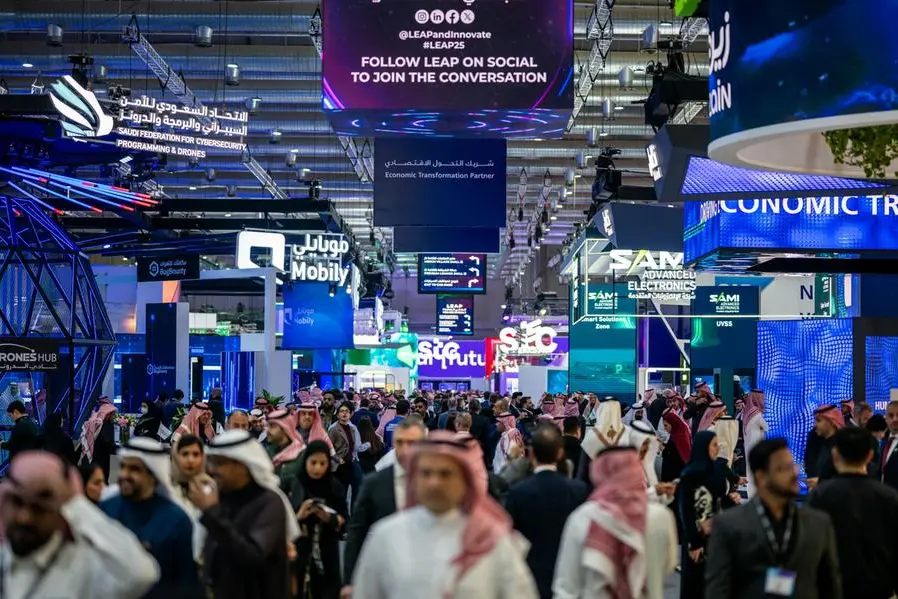 More than 1,800 tech brands and 680 start-ups are exhibiting at LEAP 2025 this week. Image Courtesy: LEAP