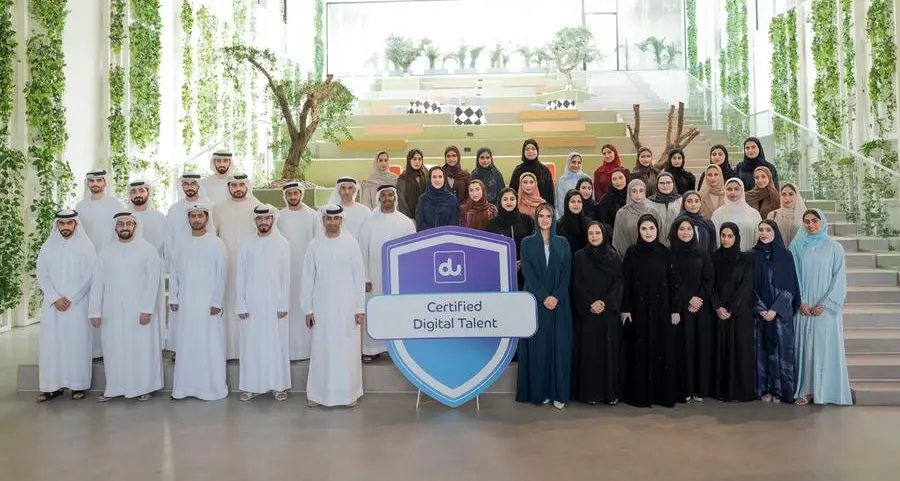 Du graduates a group of Emirati nationals from the second cohort of the “Digital Talent” programme