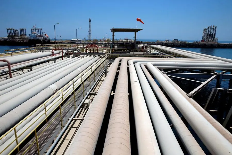 FILE PHOTO: An oil tanker is being loaded at Saudi Aramco\\'s Ras Tanura oil refinery and oil terminal in Saudi Arabia May 21, 2018. Picture taken May 21, 2018. REUTERS/Ahmed Jadallah. , Reuters