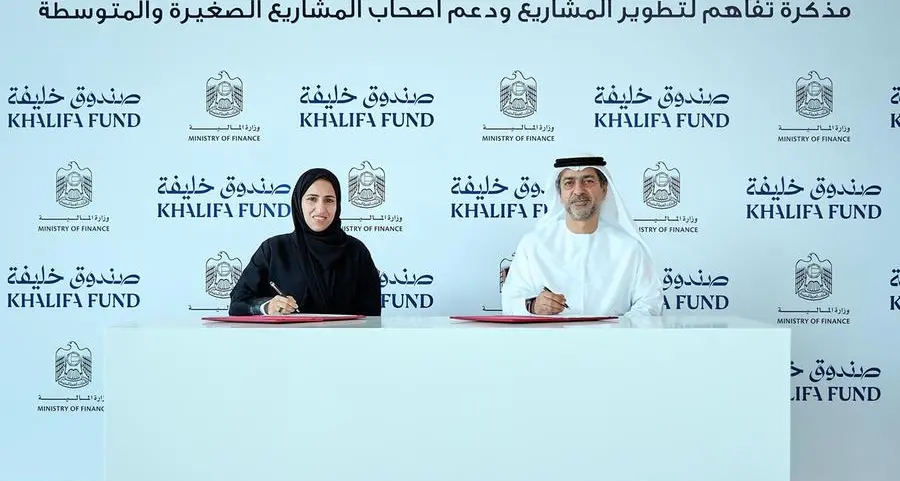 Ministry of Finance and Khalifa Fund for Enterprise Development sign MoU to support small and medium enterprises