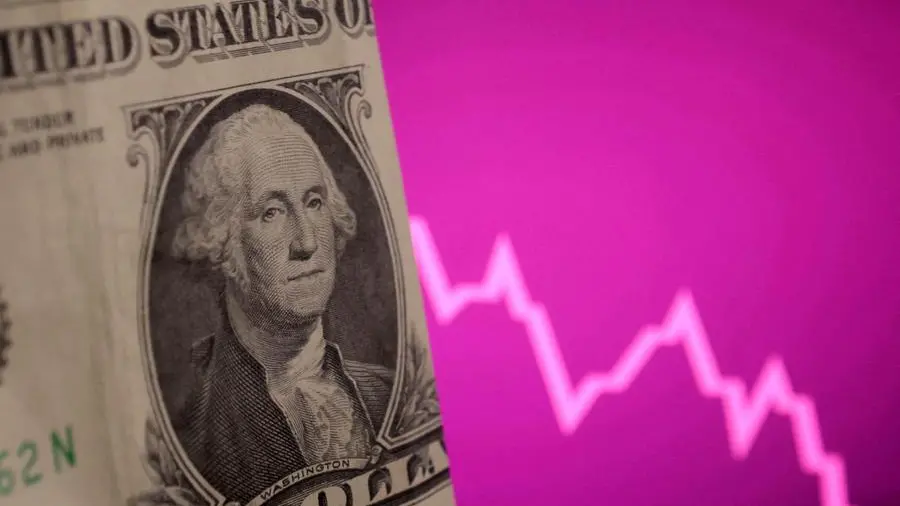 Dollar set for fifth monthly drop on trade, fiscal uncertainty