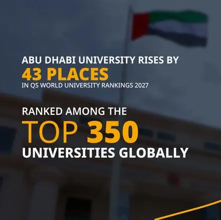 Abu Dhabi University advances 43 places to rank 348th globally in QS World University Rankings 2027
