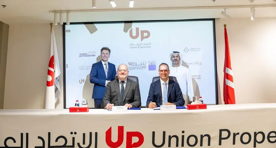 ServeU, Union Properties’ subsidiary, and PureBlue Water collaborate