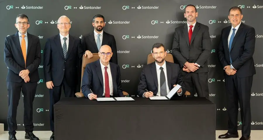 Banco Santander and G42 sign MoU to explore strategic cooperation in artificial intelligence