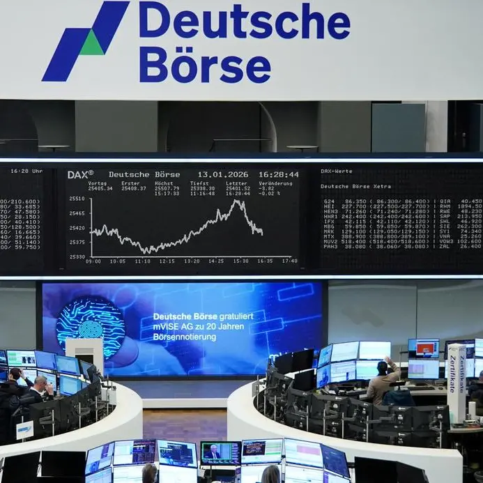 European shares hit record high on utility, healthcare gains