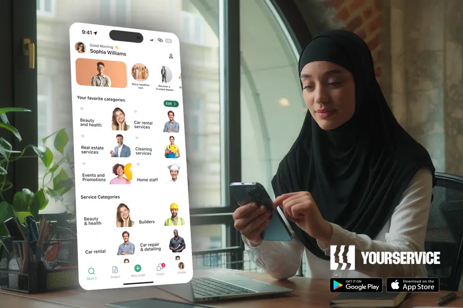 YourService: 9,000+ users and an interface your grandma would master in seconds