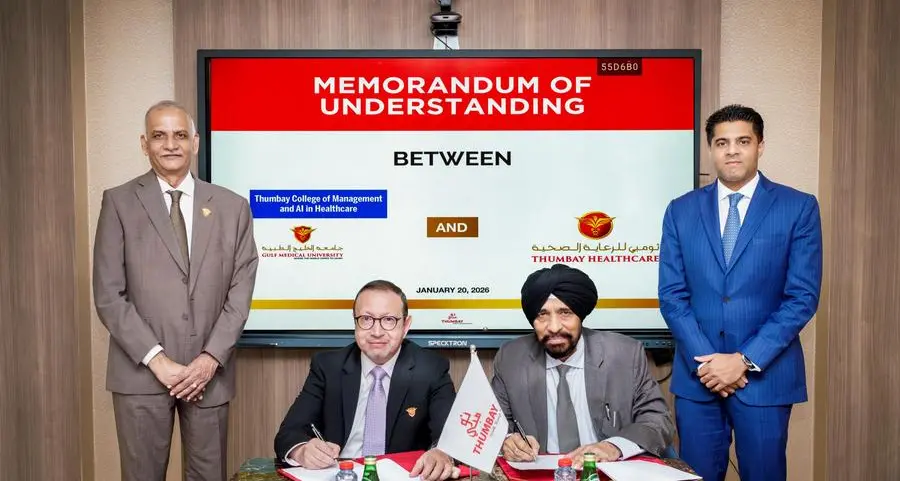 كلية ثومبي للإدارة والذكاء الاصطناعي في الرعاية الصحية (TCMAIH) توقع مذكرة تفاهم استراتيجية مع قطاع ثومبي للرعاية الصحية