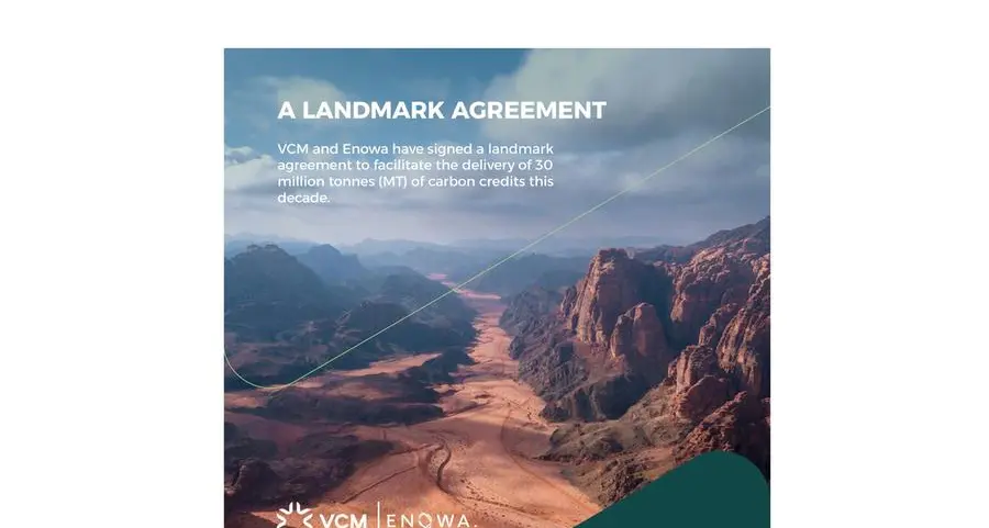 VCM and Enowa target delivery of more than 30 million tonnes of carbon credits