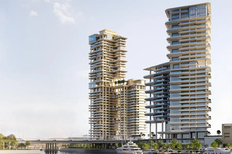 Rendering of VELA and VELA Viento luxury residential projects in Marasi Bay Credit: Omniyat