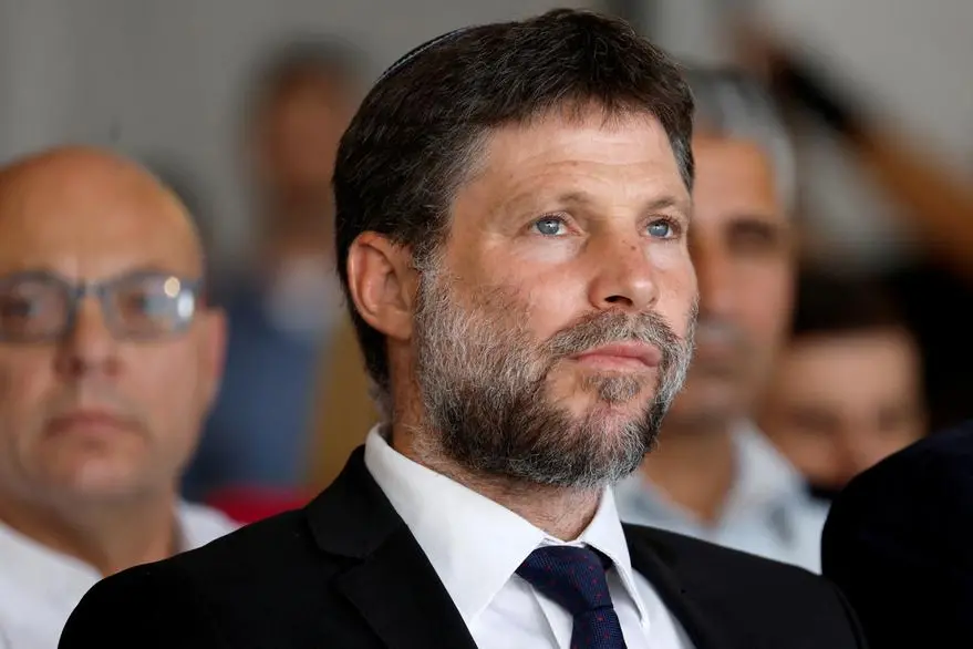 FILE PHOTO: Israeli Finance Minister Bezalel Smotrich attends an inauguration event for Israel\\'s new light rail line for the Tel Aviv metropolitan area, in Petah Tikva, Israel, August 17, 2023. REUTERS/Amir Cohen. , Reuters