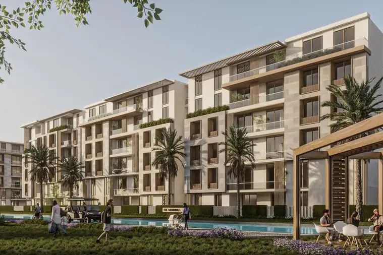 Rendering of first phase of \\'The Mornings\\' in New Cairo.