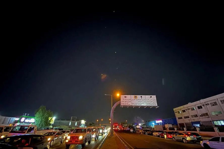 Interceptor missiles are fired, after Iran\\'s armed forces say they targeted the Al-Udeid base in a missile attack, as seen from Doha, Qatar, June 23, 2025. REUTERS/Stringer TPX IMAGES OF THE DAY , Reuters/REUTERS