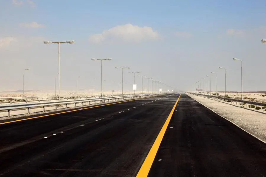 King Hamad Highway in the desert of Bahrian, Middle East. Image used for illustrative purpose. Image courtesy: Getty images/ Typhoonski