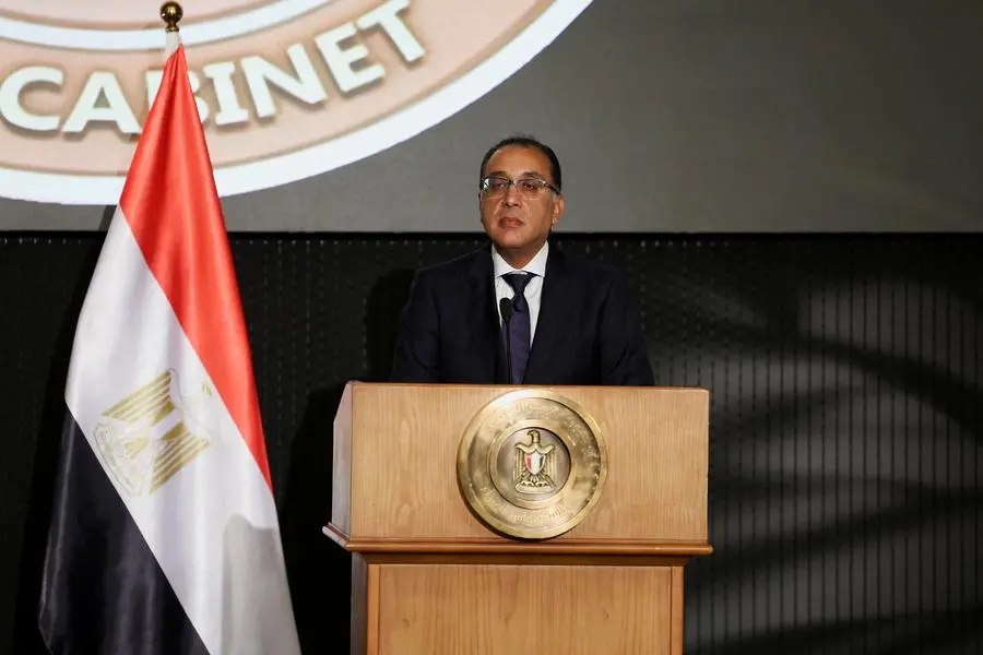 Egyptian Prime Minister Mostafa Madbouly attends a press conference with International Monetary Fund\\'s (IMF) Managing Director Kristalina Georgieva in the Cabinet at the New Administrative Capital (NAC) in the east of Cairo, Egypt, November 3, 2024. REUTERS/Amr Abdallah Dalsh. , Reuters