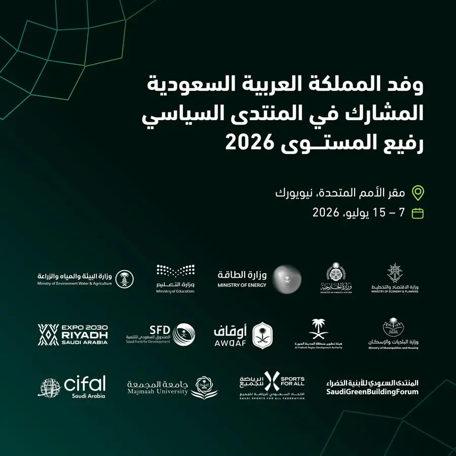 المملكة تشارك في المنتدى السياسي رفيع المستوى التابع للأمم المتحدة لعام 2026 والمعني بالتنمية المستدامة