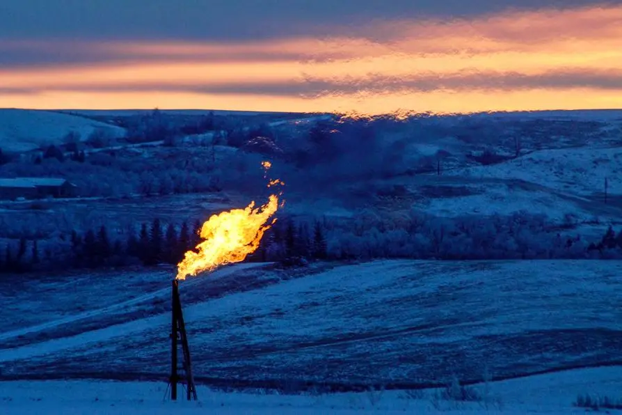 <p>Photo used for illustrative purpose only. FILE PHOTO: A natural gas flare on an oil well pad burns as the sun sets outside Watford City, North Dakota January 21, 2016.</p>\\n , Reuters