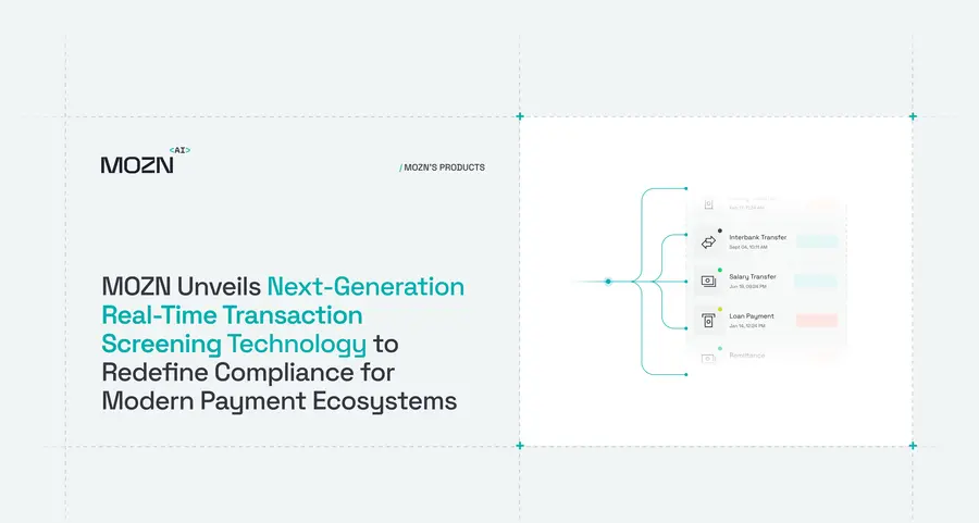 MOZN unveils next-generation Real-Time Transaction Screening technology