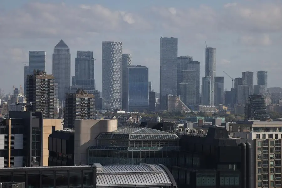 A view of Canary Wharf skyscrapers in London, Britain, October 18, 2024. REUTERS/Hollie Adams. , Reuters