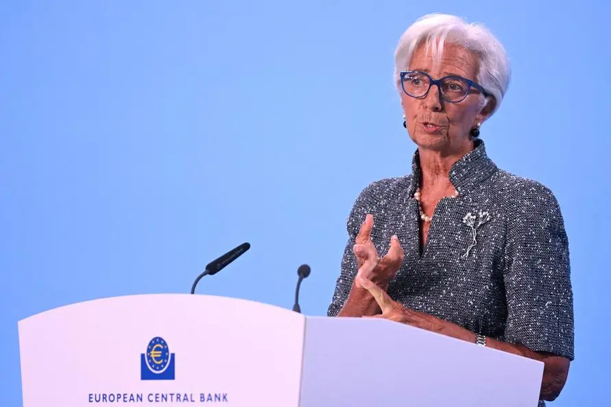 FILE PHOTO: European Central Bank (ECB) President Christine Lagarde speaks to reporters following the Governing Council\\'s monetary policy meeting in Frankfurt, Germany September 12, 2024. REUTERS/Jana Rodenbusch/File Photo , Reuters/REUTERS