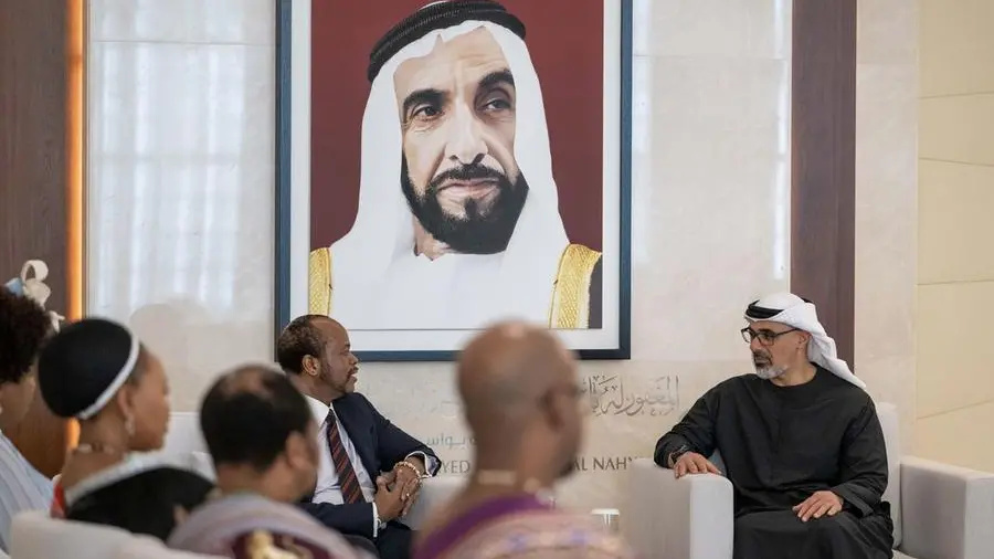 Khaled bin Mohamed bin Zayed discusses enhancing bilateral cooperation with King of Eswatini