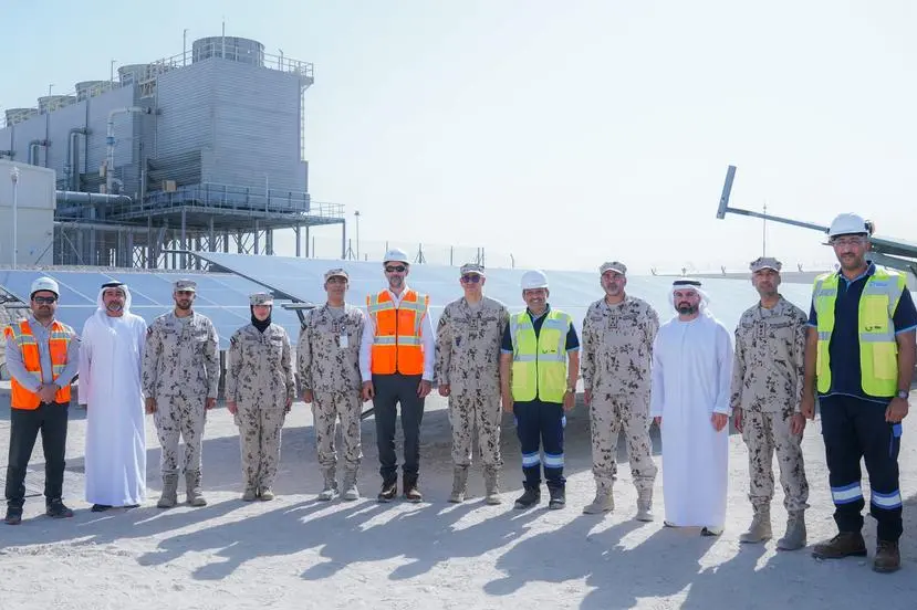The project was officially inaugurated by a senior delegation from the Ministry of Defence, Tabreed and Emerge. Image Courtesy: UAE Ministry of Defence