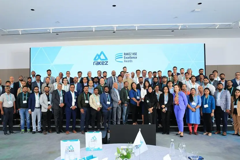 Ras Al Khaimah Economic Zone (RAKEZ) celebrated the exceptional dedication and achievements of companies within the economic zone at the annual HS&E Excellence Awards and Nujoom Al Salama Programme. Image Courtesy: RAKEZ