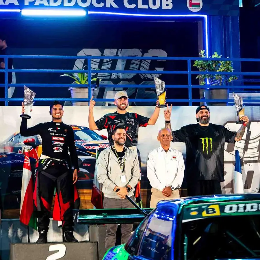 السائق الإماراتي الشاب خليفة الفلاسي يحقق المركز الثاني في الجولة الثانية من بطولة عُمان الدولية للانجراف (OIDC) بمسقط