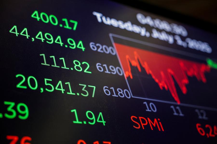 US Stocks: Nasdaq, S&P 500 close lower, weighed by tech stocks, Dow ends up