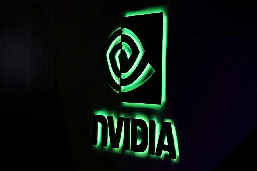 FILE PHOTO: A NVIDIA logo is shown at SIGGRAPH 2017 in Los Angeles, California, U.S. July 31, 2017. REUTERS/Mike Blake. , Reuters