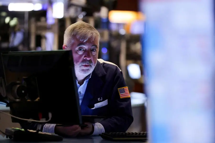 A trader works on the floor at the New York Stock Exchange (NYSE) in New York City, U.S., April 28, 2025. REUTERS/Brendan McDermid. , Reuters