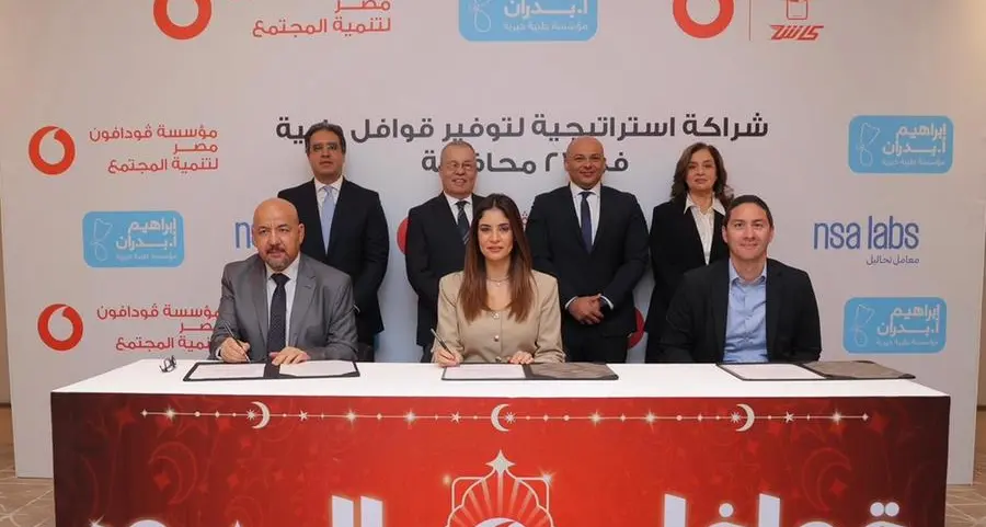 مؤسسة ڤودافون مصر ومؤسسة إبراهيم أ. بدران يطلقان حملة قوافل النور لتوفير الرعاية الصحية المتنقلة في 27 محافظة مصرية