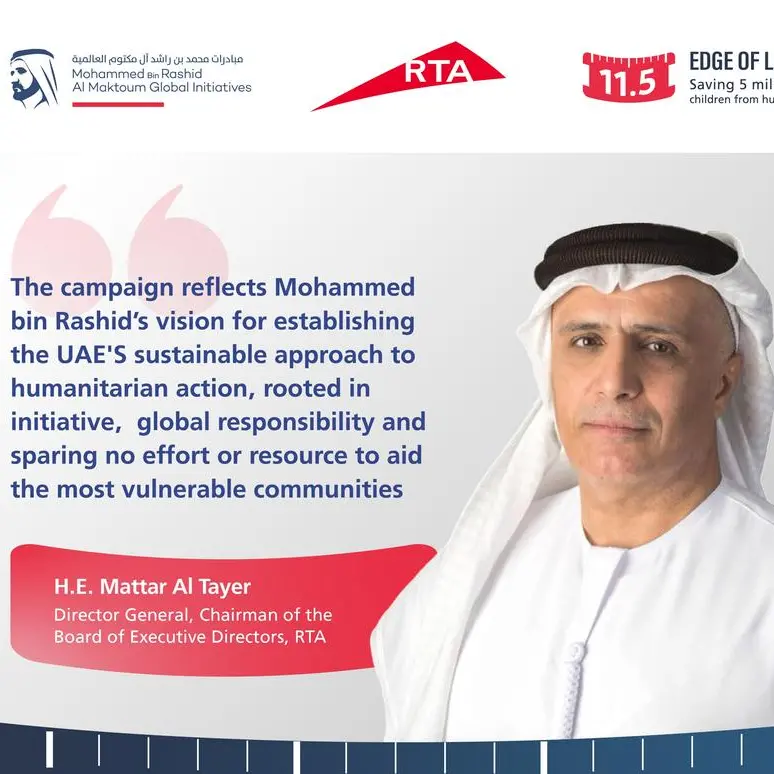 RTA dedicates 9 plate numbers to Most Noble Number auction in support of Edge of Life campaign to rescue 5mln children from hunger