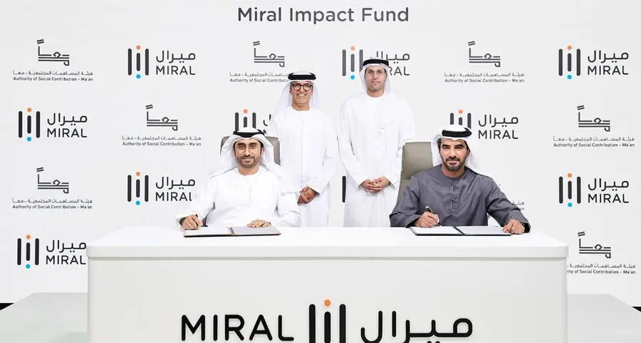 Miral Impact Fund launched in partnership with the Authority of Social Contribution – Ma’an