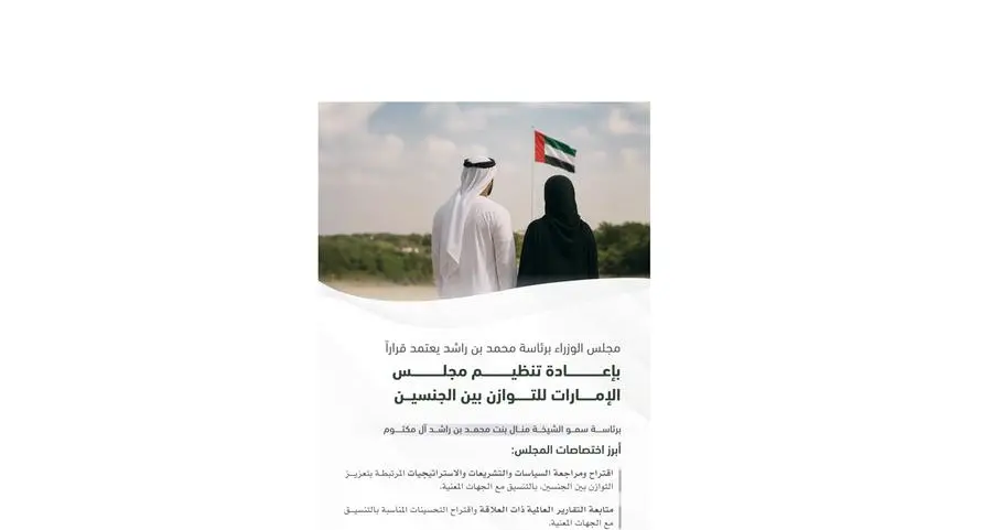 مجلس الوزراء برئاسة محمد بن راشد يصدر قراراً بإعادة تنظيم مجلس الإمارات للتوازن بين الجنسين