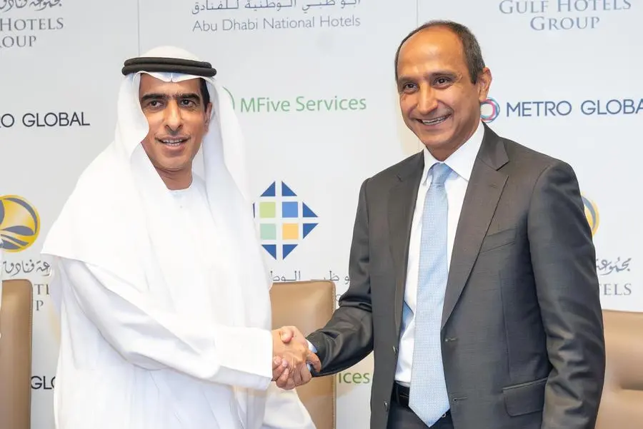 مجموعة فنادق الخليج توقع شراكة استراتيجية مع فنادق أبوظبي الوطنية ADNH وشركة Metro Global
