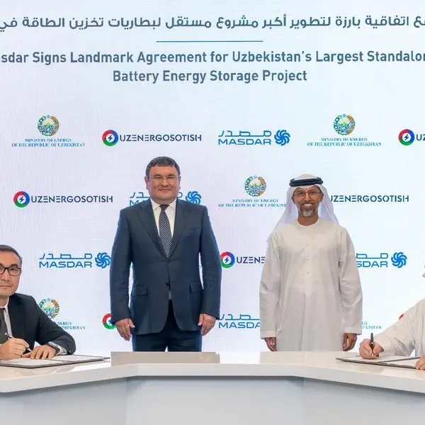 Masdar signs landmark agreement for Uzbekistan’s largest standalone battery energy storage project