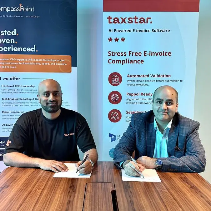 CompassPoint and Tax Star partner to make UAE e-invoicing simple for businesses