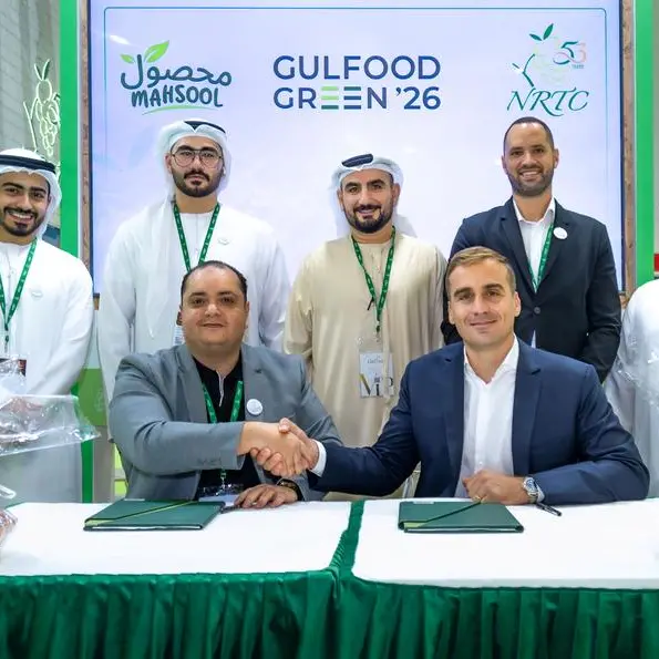 محصول ومجموعة \"ان ار تي سي\" توقعان مذكرة تفاهم لتوسيع الإنتاج الزراعي وتعزيز الأمن الغذائي في الإمارات