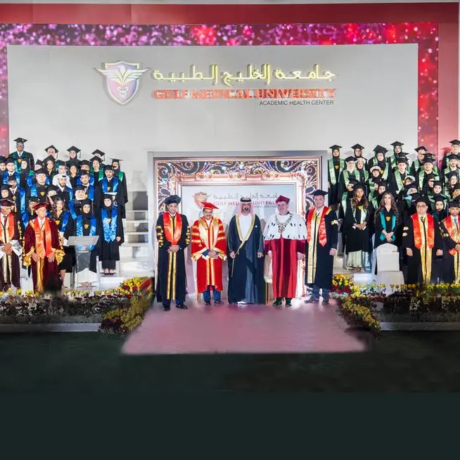 The 21st graduation ceremony of 561 male and female students from Gulf Medical University