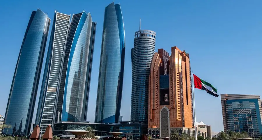 Debris from drones intercepted by air defence systems falls on façade of one of Etihad Towers buildings