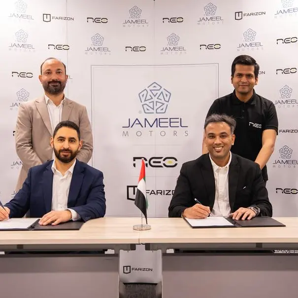 Jameel Motors Farizon UAE and Neo Mobility sign strategic MoU for 100 electric panel vans