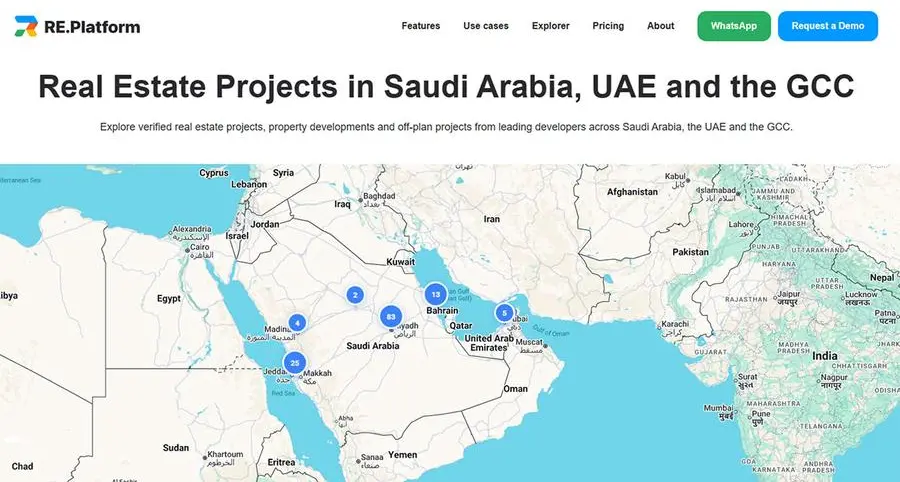 RE.Platform Explorer surpasses 100 real estate projects across Saudi Arabia and the UAE