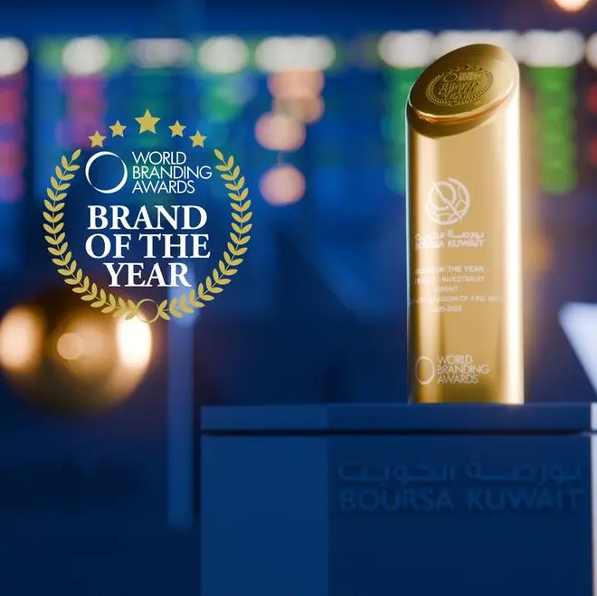 Boursa Kuwait named “Brand of the Year in Finance and Investment” by the World Branding Awards