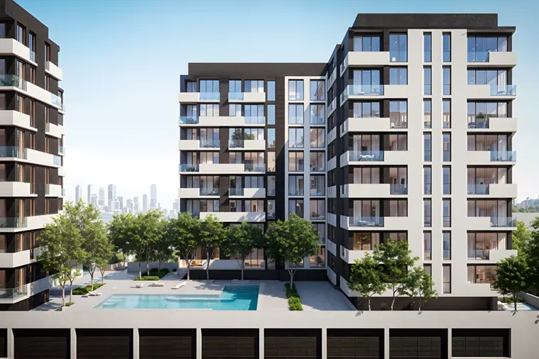 Alef, the leading real estate developer in Sharjah, has officially launched Hamsa 2, the second residential building within the Hamsa neighbourhood at Al Mamsha. Image Courtesy: Alef