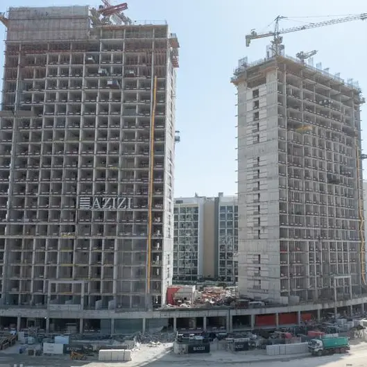 Azizi Developments' Riviera Beachfront I reaches 58% construction milestone